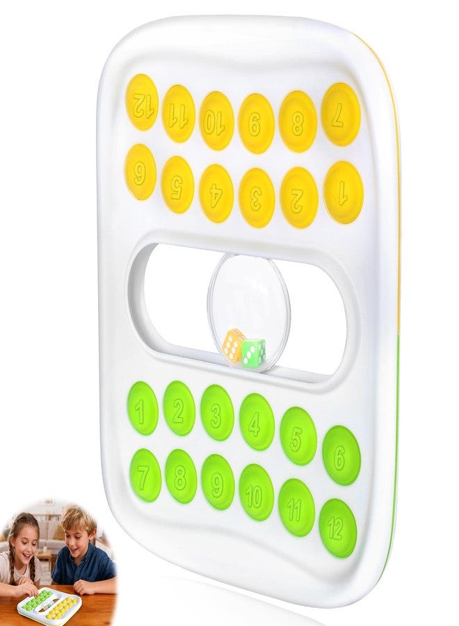 بوسوها لعبة النرد الرياضية BUSOHA Pop Math - ألعاب لوحية رياضية محمولة للاعبين، مناسبة للكبار والصغار، من أساسيات الفصول الدراسية، أدوات تعليمية رياضية مبكرة، ألعاب عائلية تفاعلية للعطلات والسفر والحفلات. - Image 1